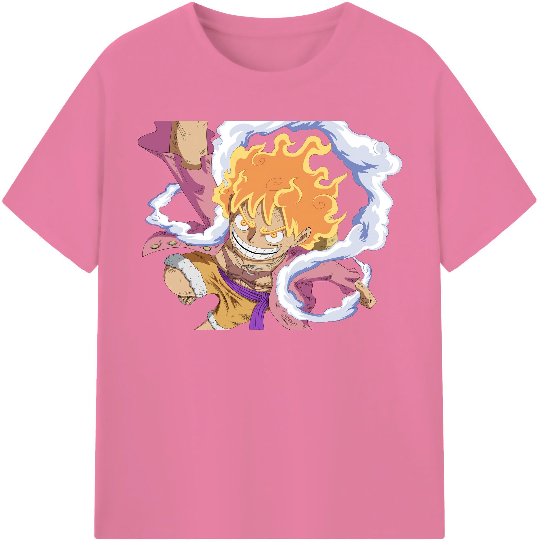 ワンピース モンキー・D・ルフィ ONE PIECE Monkey D. Luffy 綿100％半袖Tシャツ（フロントプリント）